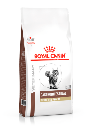 Alimento Gastrointestinal Fibre Response Feline pode ser usado por gatos com constipa&ccedil;&atilde;o