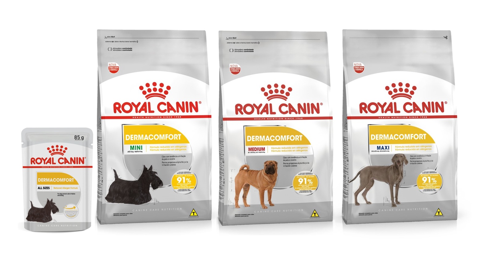 Alimentos da linha Dermaconfort podem ser indicados para cães com prurido perianal