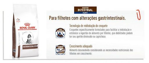 detalhes sobre o alimento Gastrointestinal Puppy