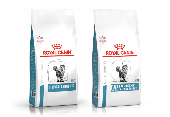 Produtos Roytal Canin indicados para alergia alimentar em gatos