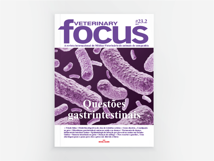 Revista Veterinary Focus sobre quest&otilde;es gastointestinais dos pets