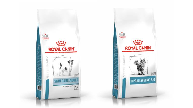 Alimentos Royal Canin Skin Care para c&atilde;es e Hypoallergenic Feline