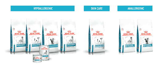 alimentos do portf&oacute;lio dermatol&oacute;gico ROYAL CANIN