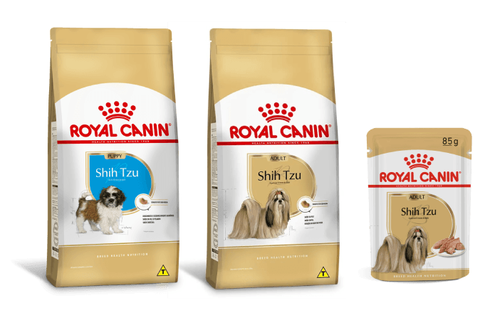 Alimentos Royal Canin para cães da raça Shih Tzu
