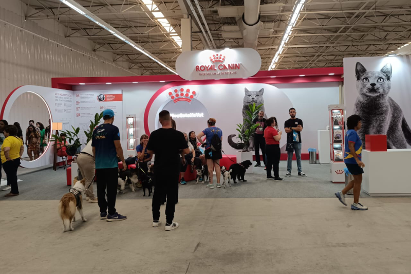Estande da Royal Canin no In Rio Pet Fest