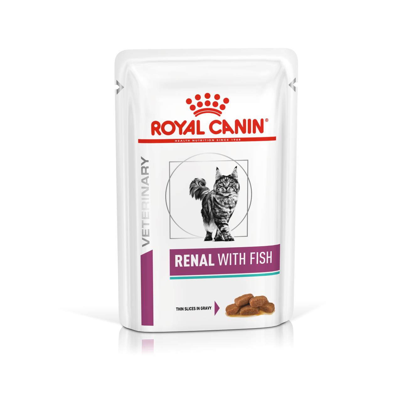 Renal Feline com Peixe Pedaços ao Molho - Portal Vet | Royal Canin