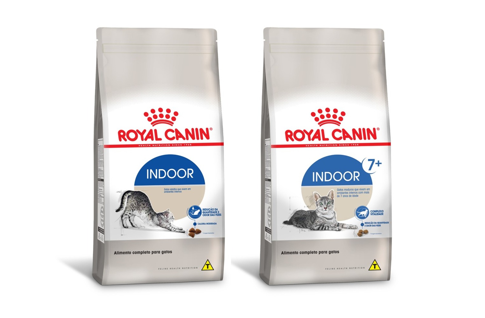 Linha de alimentos para gato indoor