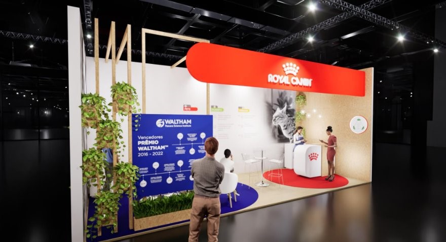 Estande da Royal Canin para o Congresso CBNA Pet 2025