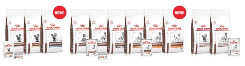 Alimentos da linha gastroinestinal da Royal Canin