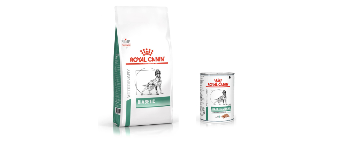 Alimentos para cães da linha Diabetic