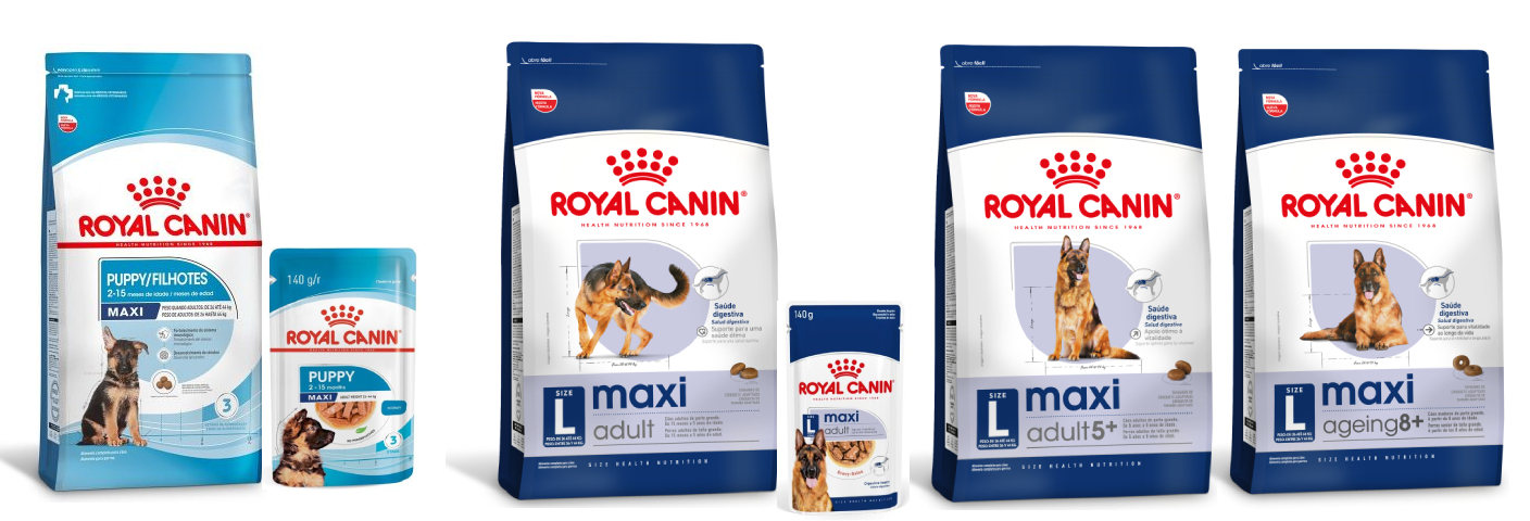 Alimentos Royal Canin quue podem ser indicados ao Malamute do Alasca em diferentes fases da vida