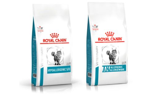Falando em doen&ccedil;as de pele, gatos com hipersensibilidade podem se beneficiar dos alimentos Hypoallergenic Feline e Anallergenic Feline