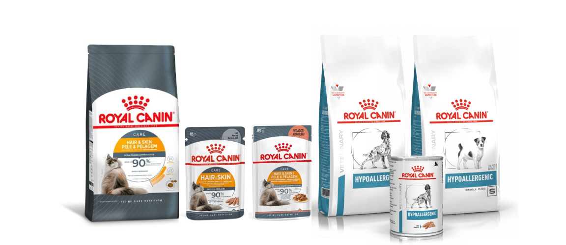 Alimentos Royal Canin que favorecem a barreira cut&acirc;nea e podem ajudar animais com dermatofitose