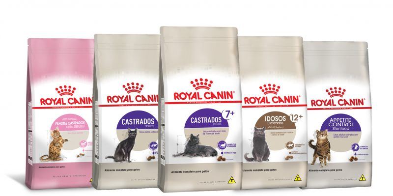 alimentos da Royal Canin para gatos castrados