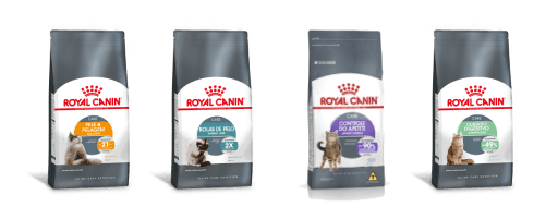 Rações Royal Canin indicadas para suplementação de taurina em gatos