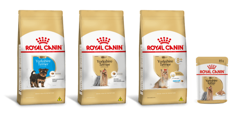 Produtos Royal Canin para cães da raça Yorkshite Terrier